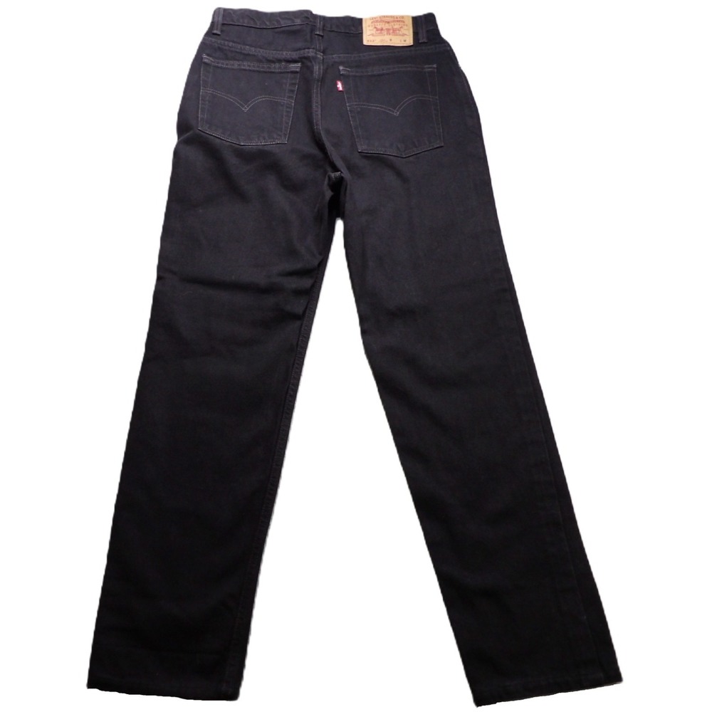 VTG 90s Levi's 512 Women 12 Black Slim Straight Jeans High Rise Cotton Mom Fit